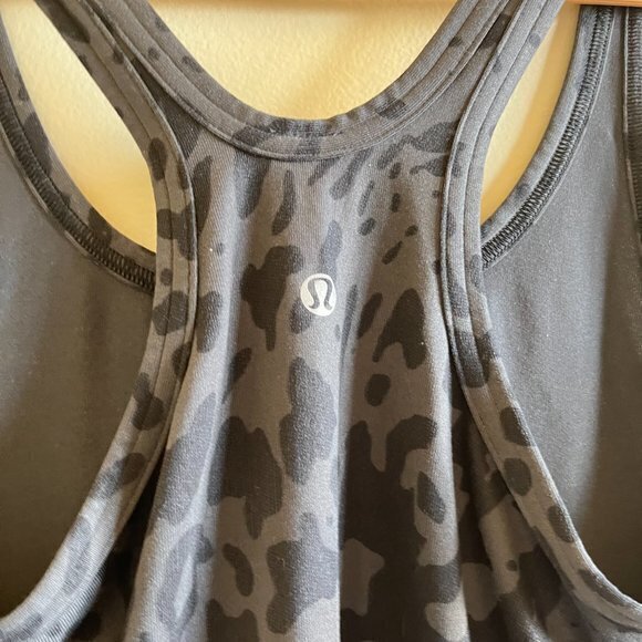 Lululemon Women’s Cool Racerback Tank Top (Formation Camo) Size 6 - Picture 2 of 3